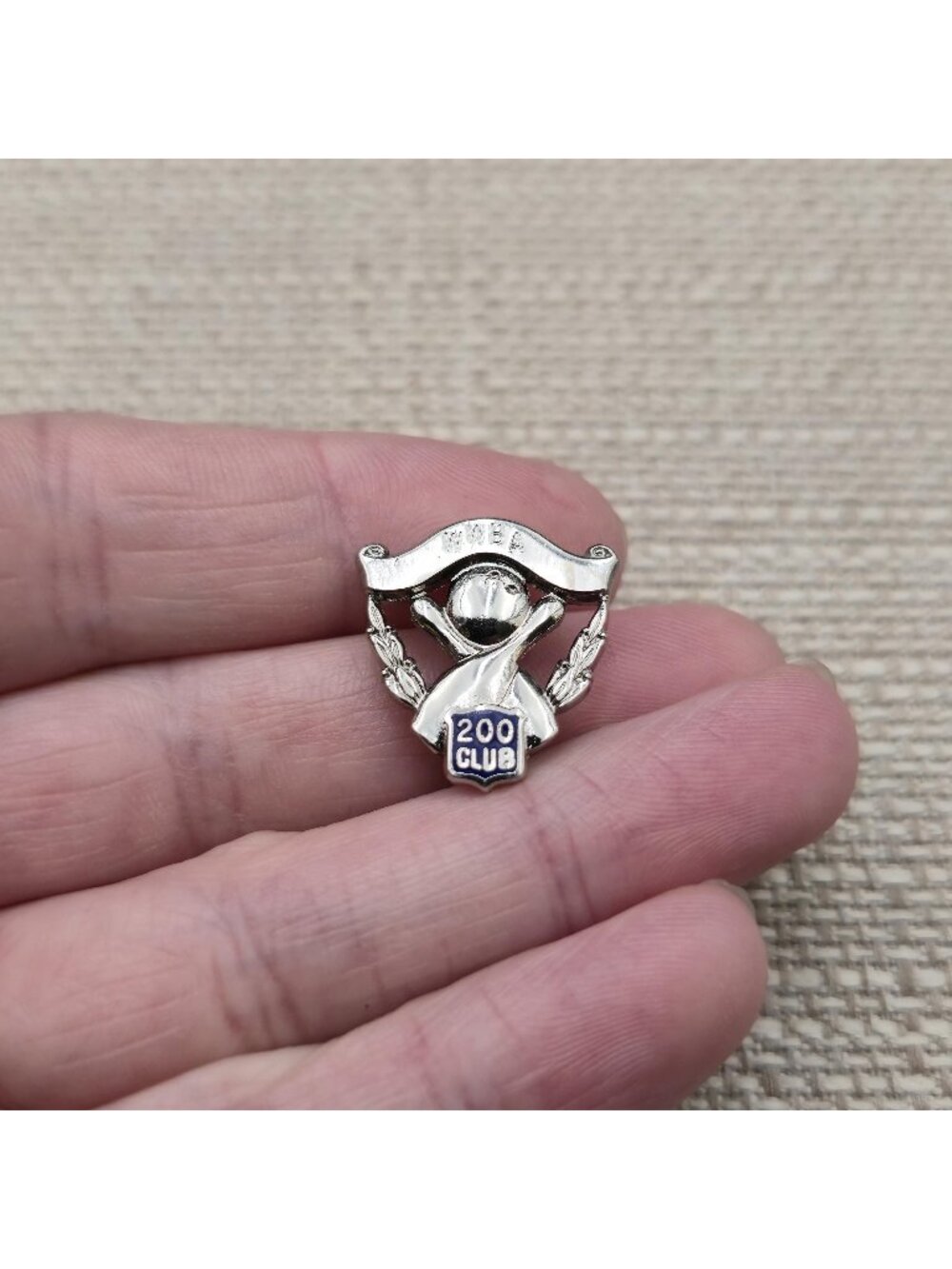 Vintage WWBA Bowling 200 Club Game Achievement Award Lapel Pin A8774
